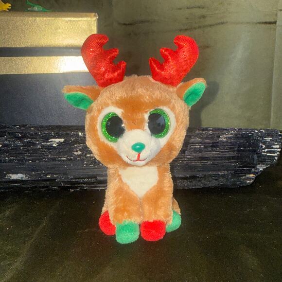 Ty Beanie Boo Alpine Reindeer Plush 6″ Christmas Holiday EUC - Picture 1 of 4